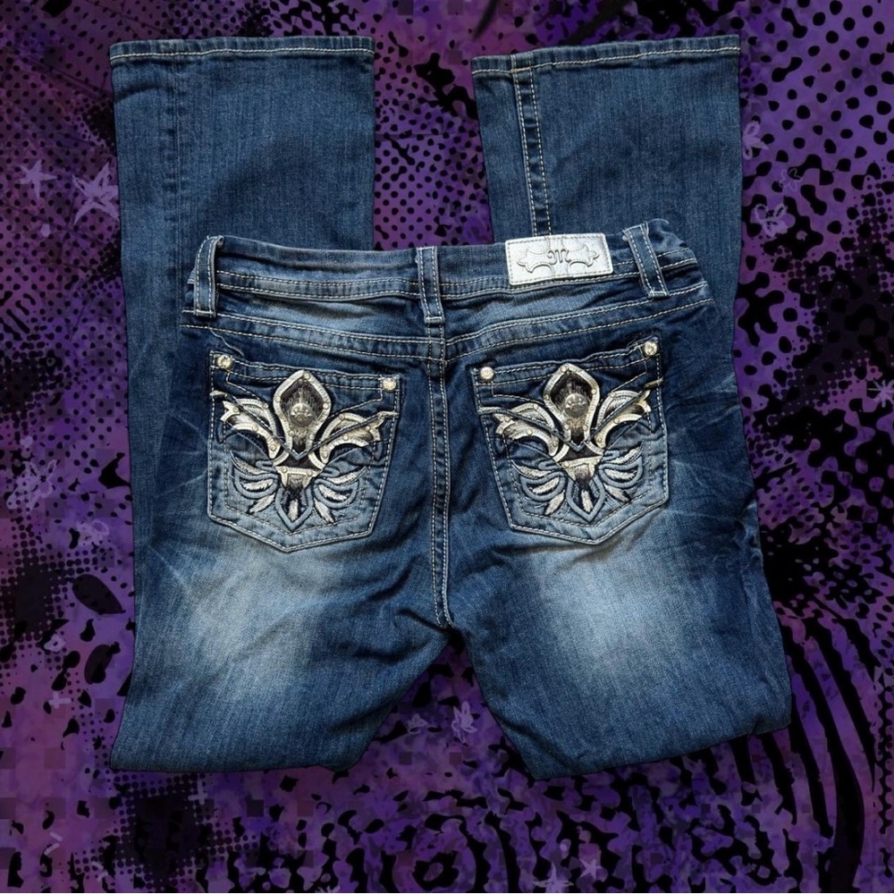 miss me dark wash flared pants